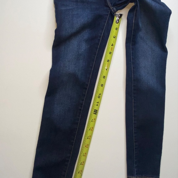 Levis 710 Jeans Size 8 Reg Girls Super Skinny Stretch Blue Denim Dark Wash - Picture 8 of 16